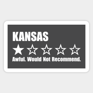 Kansas One Star Review Magnet